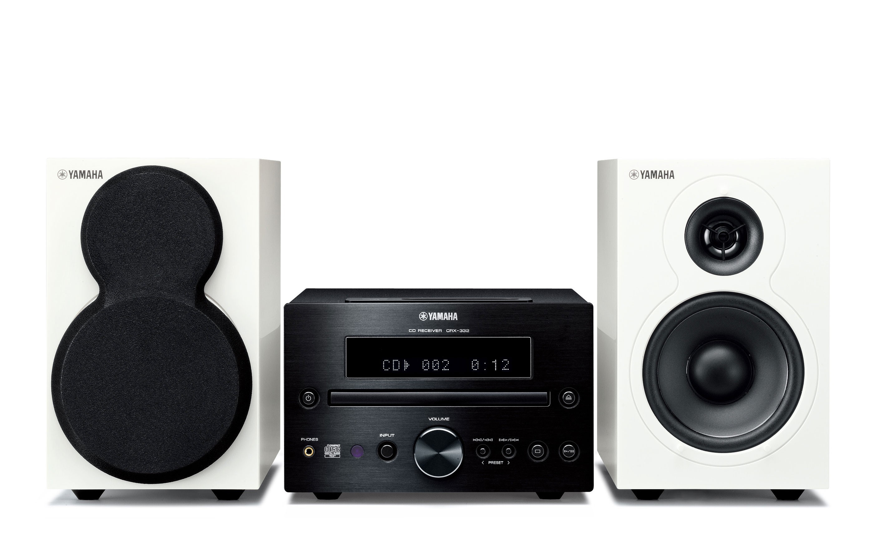 Минисистема Hi-Fi Yamaha MCR-332 Black + Piano White - 