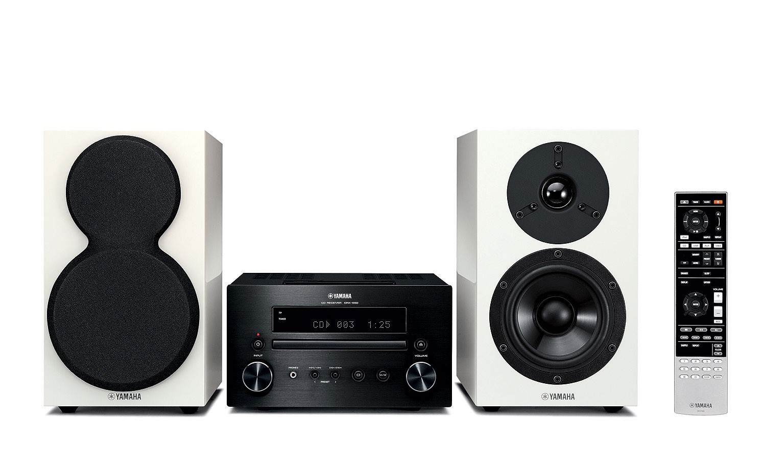 Минисистема Hi-Fi Yamaha MCR-550 Black + Piano White - 