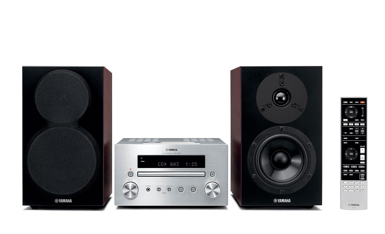Минисистема Hi-Fi Yamaha MCR-550 Silver + Brown - 