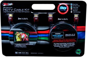 Кабель HDMI WireLogic HDTV 3D Kit (2m) 2 шт