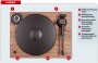Виниловый проигрыватель Pro-Ject 2-Xperience SB (Ortofon 2M-Silver) - Mahogany - 1